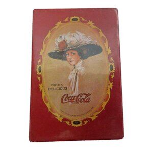 VTG Coca Cola Pocket Purse Hand Mirror 1973 Advertising Art Ladies Coke 2" x 3"
